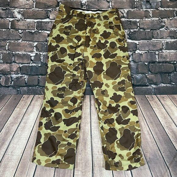 Vintage L.L. Bean Mens Duck Hunter Camo Goretex Pants Size 30 USA Made EXCELLENT